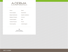 Tablet Screenshot of aderma.com